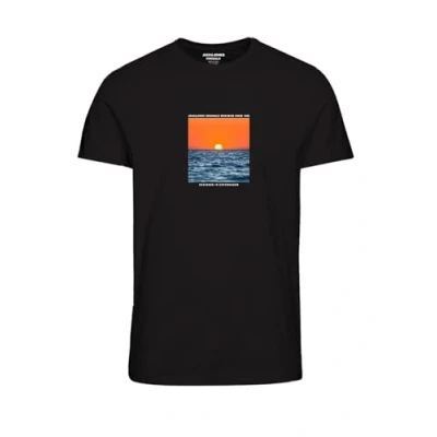 Abbildung von JACK&amp;JONES JUNIOR Jungen Jormarbella Tee Crew Neck 1 FST Jnr T Shirt, Schwarz, 140 EU