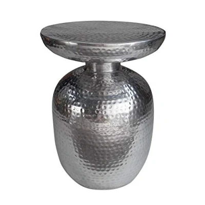Abbildung von Invicta Interior Handgearbeiteter Beistelltisch Orient 36cm Silber Hammerschlag Design Wohnzimmertisch Couchtisch