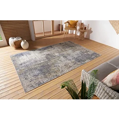Abbildung von Outdoorteppich Gizeh, NOURISTAN, rechteckig, Höhe: 3 mm, Faltbar, Waschbar, In &amp; Outdoor Wetterfest, Balkon, Wohnzimmer, Orient
