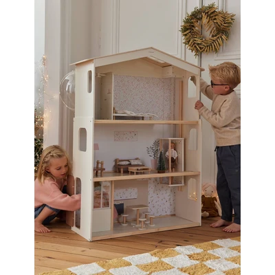 Abbildung von Vertbaudet VERTBAUDETPuppenhaus aus Holz FSC®weiß