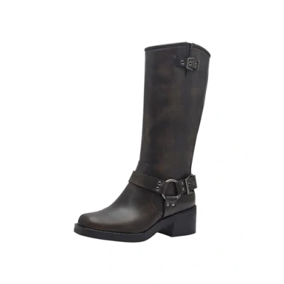 Abbildung von Tamaris Damen Langschaft Stiefel Blockabsatz Vegan; CIGAR, EU 38