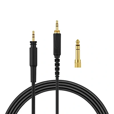 Abbildung von kwmobile Kopfhörerkabel für Shure SRH440A / SRH840A SRH440 SRH840 Audio Kabel, AUX Klinke Kabel mit Adapter