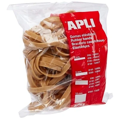 Abbildung von Apli mit Gummiringen; Hergestellt 100 x 5 gr