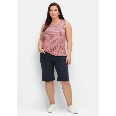 Abbildung von Sheego Shorts, Damen, Größe: 40, Nachtblau