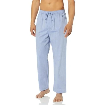 Abbildung von Nautica Herren Pyjama Oberteil mit Anker Aufdruck, kurzärmelig, Baumwolle, Gemustert, Marineblau, XL