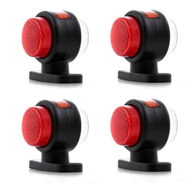 Abbildung von 4 x Seite Outline Marker Lights Lampen 12 V Trailer Van Truck Caravan Chassis Wohnmobil orange weiß rot