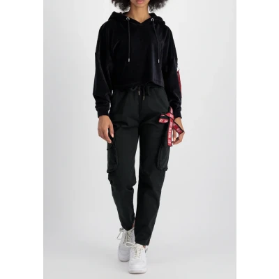 Abbildung von Alpha Industries Fleecepullover, Damen, Größe: Small, Black