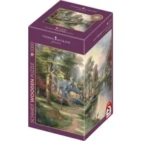 Abbildung von Holzpuzzle Thomas Kinkade Studios: Dorf am See
