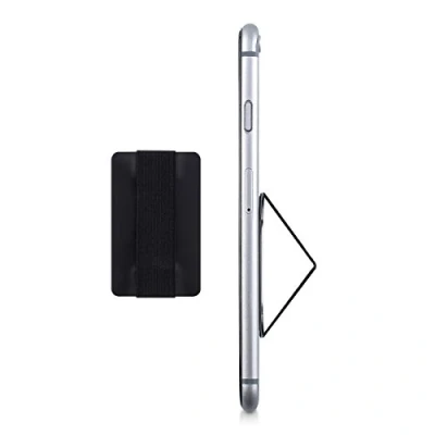 Abbildung von kwmobile Slim Smartphone Fingerhalterung Selbstklebend f. iPhone Samsung Sony Fingerhalter, (1 tlg)