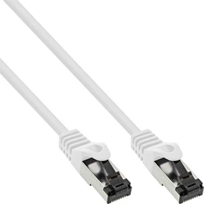 Abbildung von InLine® Patchkabel, S/FTP (PiMf), Cat.8.1, 2000MHz, halogenfrei, Kupfer, weiß, 5m