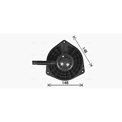 Abbildung von PRASCO PE8428 Elektromotor, Innenraumgebläse 12 MITSUBISHI: Lancer 8 Schrägheck