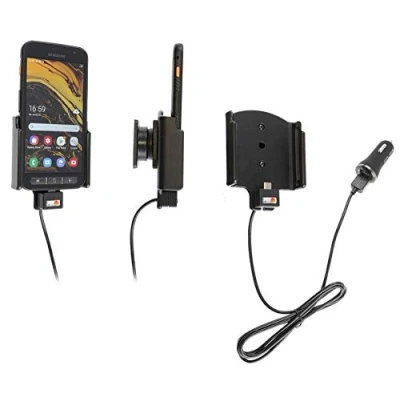 Abbildung von Brodit Gerätehalter 721133 Made IN Sweden mit Ladefunktion für Smartphones Samsung Galaxy XCover 4s