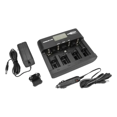 Abbildung von ANSMANN Powerline 5 Pro Ladegerät für NiMH/NiCd Akkus LCD Display, Mikroprozessor Technologie, Mehrfachschutz