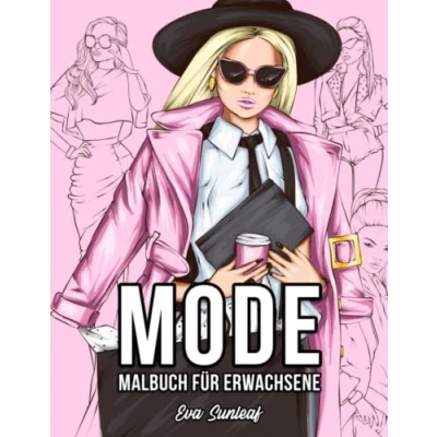 Abbildung von Malbuch für Erwachsene: Mode Anti Stress Geschenke Entspannung Geschenk Frauen