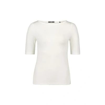 Abbildung von zero MIT Ubootausschnitt Tshirt basic, Damen, Größe: 38, Offwhite