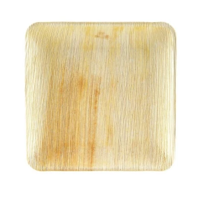 Abbildung von 25 Teller Palmblatt quadratisch 20 x cm