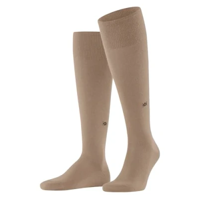 Abbildung von Burlington Herren Leeds M KH Baumwolle Wolle lang einfarbig 1 Paar Kniestrümpfe, Braun (Camel 5038) neu umweltfreundlich, 40 46