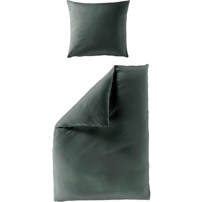 Abbildung von BIERBAUM Bettwäsche &quot;Biber Uni in Gr. 135x200, 155x220 oder 200x200 cm&quot;, (3 tlg.), Biber kuschelig warm im Winter, aus Baumwolle