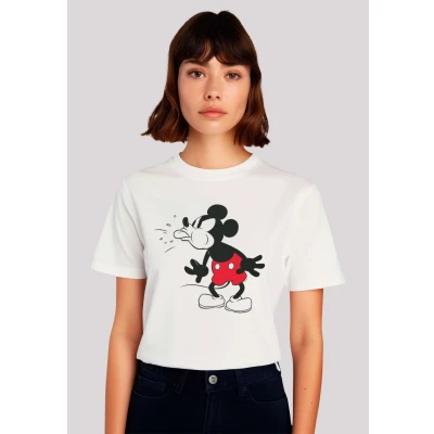 Abbildung von F4NT4STIC Disney Micky MAUS Tongue Tshirt print, Damen, Größe: Large, Weiß