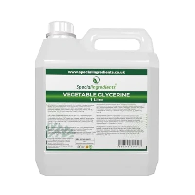 Abbildung von Special Ingredients Pflanzliches Glyzerin 1 Liter Premium Qualität Vegan, GVO frei, Glutenfrei Recycelbarer Behälter (1000g)