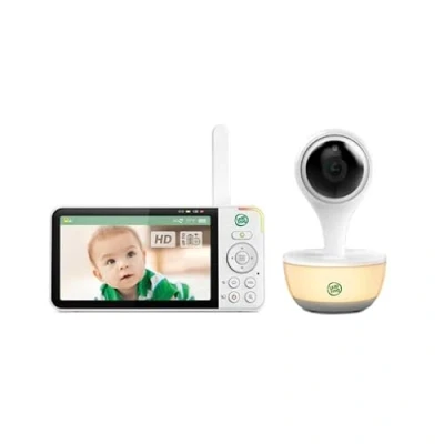 Abbildung von LeapFrog LF815HD Smart Video Babyphone 5&#039;&#039; HD Display Farbe Nachtsicht, Weiß (Renewed)