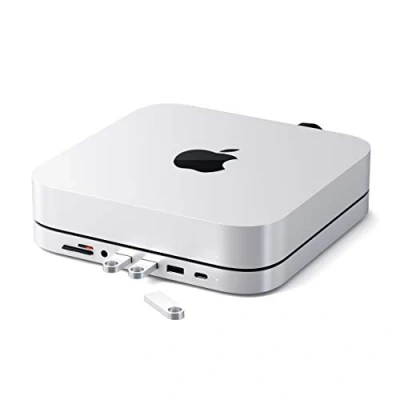 Abbildung von Satechi Aluminum USB Hub für Apple Mac Mini silber ✅ ST ABHFS