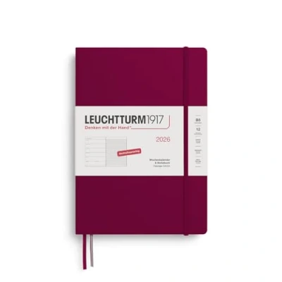 Abbildung von LEUCHTTURM1917 372463 Wochenkalender &amp; Notizbuch Composition (B5) 2026, 12 Monate, Port Red, Deutsch