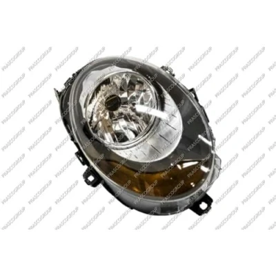 Abbildung von PRASCO MN3124913 Scheinwerfer rechts H4 gelb mit Blinklicht Stellmotor für LWR MINI: Schrägheck