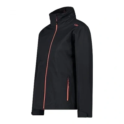 Abbildung von CMP Abnehmbare Kapuze mit Reißverschluss Inn.Jacket Damenjacke, Anthrazit Burgund, XS