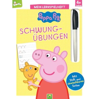 Abbildung von Mein Lernspielheft Peppa Pig Schwungübungen: Ab 4 Jahren. Mit Stift und abwischbaren Seiten