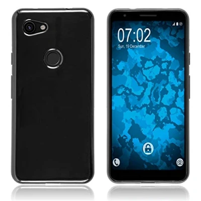 Abbildung von PhoneNatic Case kompatibel mit Google Pixel 3a schwarz Silikon Hülle + 2 Schutzfolien