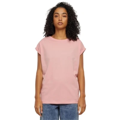 Abbildung von Urban Classics Extended Shoulder Tshirt basic, Damen, Größe: Small, Lemonadepink
