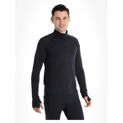 Abbildung von Craft CORE Dry Active Comfort HZ Baselayer Herren Langarm XL Black Funktionsshirt für mit effizientem Feuchtigkeitstransport Half Zip Sportshirt Bodymapping Technologie