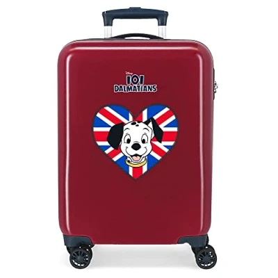 Abbildung von Disney 101 Dalmatas Kabinenkoffer, Rot, 38 x 55 20 cm, Hartplastik, seitlicher Kombinationsverschluss, 34 l, 2 kg, 4 Räder