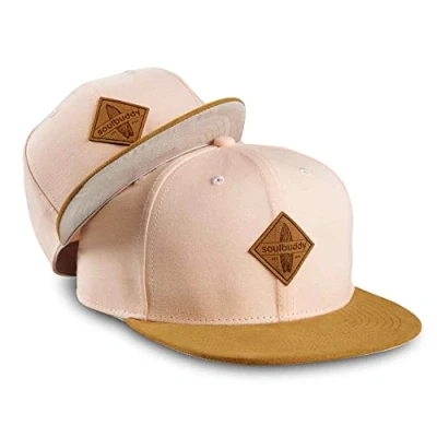 Abbildung von Soulbuddy Cap Damen Kinder 2er Set Familien Outfit Muttertagsgeschenk Geschenke zum Muttertag Mama Geschenk Pfirsich One Size und Kids L