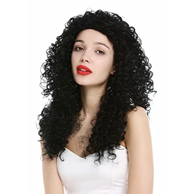 Abbildung von WIG ME UP VK 35 1 Perücke Damen lang Lockenpracht extrem lockig voluminös Locken Schwarz