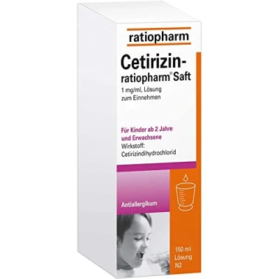 Abbildung von Cetirizin ratiopharm Saft 150 ml