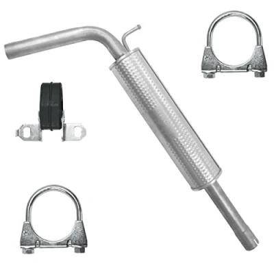 Abbildung von Mitteltopf Auspuff für Seat Cordoba 2 II 6L2 Ibiza 3 III 6L Skoda Fabia 1 I VW Polo 4 IV 9N 1.4 1.0