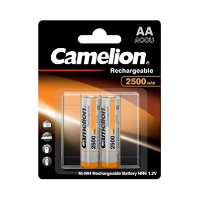 Abbildung von Camelion AA/HR6, 2500 mAh, Rechargeable Batteries Ni MH, 2 pc(s)