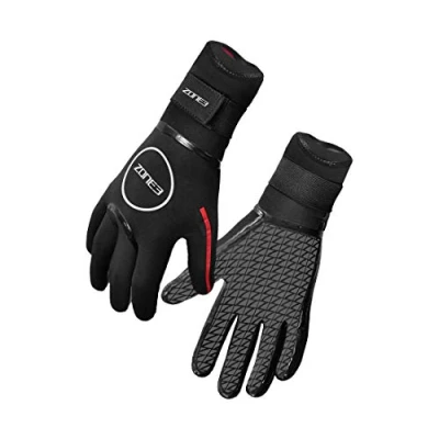 Abbildung von ZONE3 Unisex Erwachsene Handschuhe Neoprenhandschuhe Heat Tech, schwarz/rot, XS