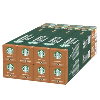 Abbildung von STARBUCKS House Blend by Nespresso, Mittlere Röstung, Kaffeekapseln 8 x 10 (80 Kapseln)