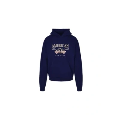 Abbildung von AMERICAN COLLEGE USA Unisex Shirt Sweater à Capuche Mixte Homme Femme Sweatshirt, Blau, Large