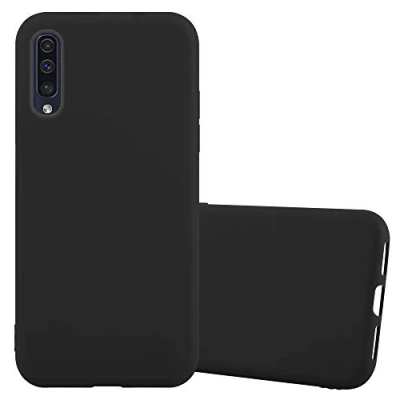 Abbildung von Cadorabo Hülle kompatibel mit Samsung Galaxy A50 4G A50s A30s Schutzhülle TPU Silikon Case Candy Design Slim Kratzfest Weiche Gummi Rundumschutz für in Schwarz