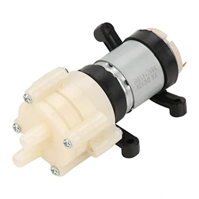 Abbildung von Samfox Membran Wasserpumpe 12V DC Mini Membranluftpumpe Elektrische Kleinwassersaugpumpe für Tee Maschine Fischbehälter