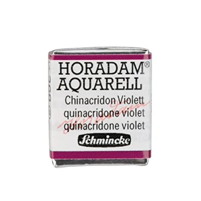 Abbildung von Schmincke HORADAM® AQUARELL feinste Künstler Aquarellfarben, 368 Chinacridon Violett, 14 044, 1/2 Näpfchen