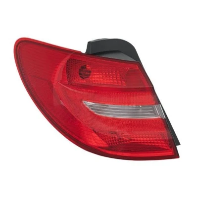 Abbildung von HELLA 2SD 354 872 011 Rückleuchte links äusserer Teil P21W, PY21W 12 mit Glühlampen Lampenträger MERCEDES BENZ: B Klasse