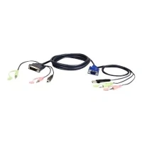 Abbildung von Aten 2L 7DX3U KVM Kabel VGA zu DVI 3m, schwarz, 3 m