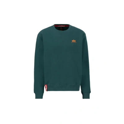 Abbildung von Alpha Industries Small LOGO Sweatshirt, Herren, Größe: Small, Force green