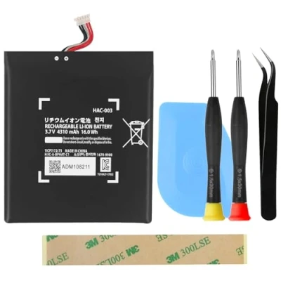 Abbildung von OnlyTech Ersatzakku HAC 003 für Nintendo Switch 001 und OLED mit Werkzeug Set