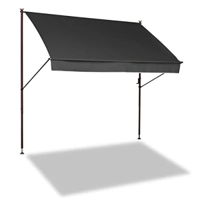 Abbildung von Angerer Freizeitmöbel Klemmmarkise grau, Ausfall: 150 cm, versch. Breiten